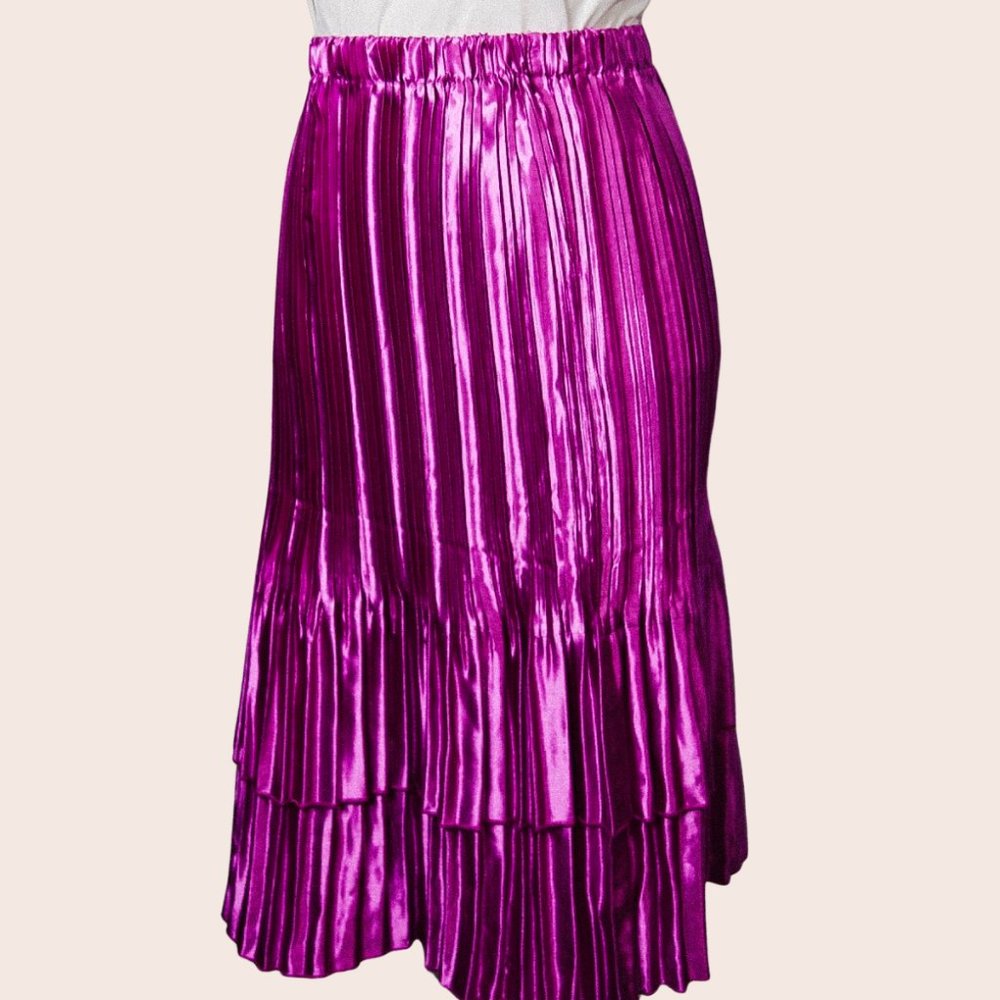 Purple Silk Skirt
